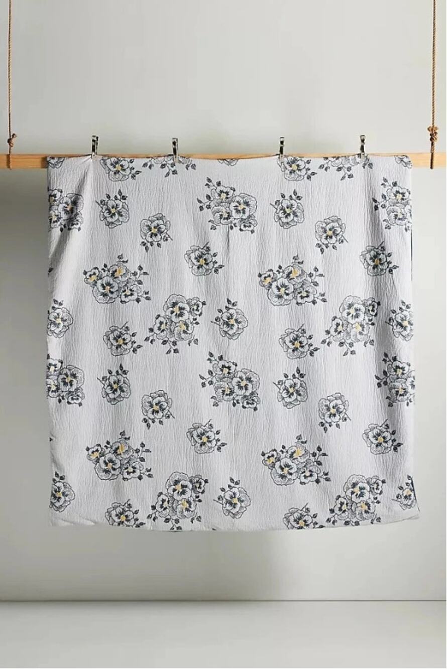 by Anthropologie Twin Jacquard-Woven Galia Duvet Cover